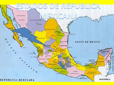 ESTADOS DE REPUBLICA MEXICANA.