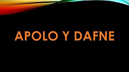 APOLO Y DAFNE.