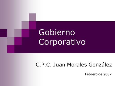 C.P.C. Juan Morales González