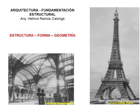 ESTRUCTURA – FORMA – GEOMETRÍA