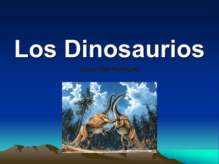 Los Dinosaurios Laura Diaz Rodriguez.