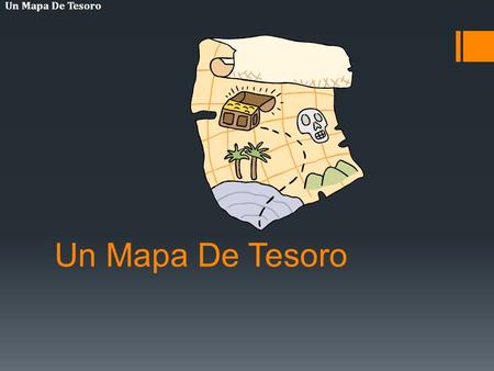 Un Mapa De Tesoro. El Mapa… Include a drawing of all of the following: 1.el lago 2.el bosque 3.las montañas 4.el río 5.la playa 6.el océano 7.la catarata.