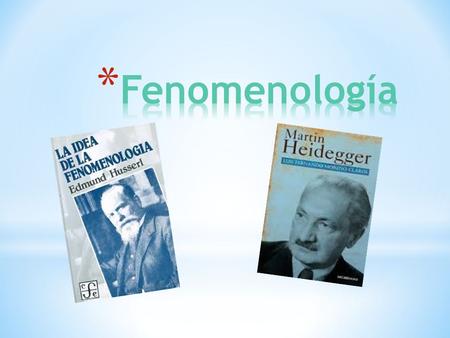 Fenomenología.