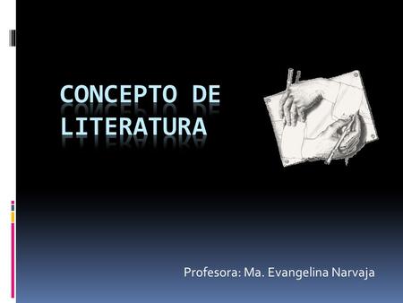 Concepto de literatura
