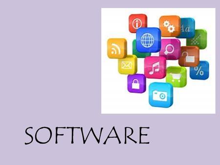SOFTWARE. El SOFTWARE es un conjunto de programas, documentos y procedimientos, que las computadoras emplean para procesar los datos.