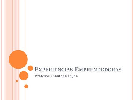 Experiencias Emprendedoras