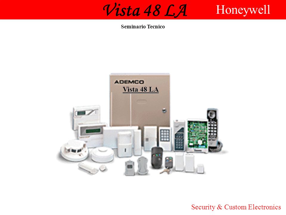 Vista 48 LA Honeywell Vista 48 LA Security & Custom Electronics - ppt  descargar