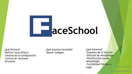Daniel Labra Fernando Figueroa ¿Qué Hicimos? -Refinar Causa-Efecto -Gestión de la Configuración -Control de versiones -Encuesta ¿Qué estamos haciendo?