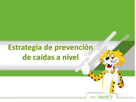 Estrategia de prevención de caídas a nivel