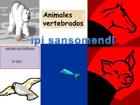 Animales vertebrados ipi sansomendi JAIONE GAZTAÑAGA 1º ESO.
