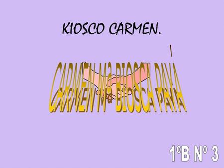 KIOSCO CARMEN. ¿DONDE VA ESTAR UBICADO? En una zona céntrica En una zona que tenga gran paso de personas En una zona que tenga superficies comerciales.