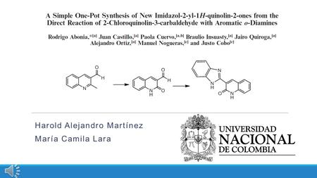 Harold Alejandro Martínez María Camila Lara Contenido. 1. Introducción 1.1 Abstract 1.2 Generalidades de los derivados de las quinolin-2-onas 1.3 Nomenclatura.