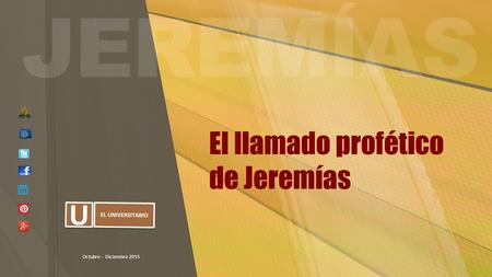 El llamado profético de Jeremías