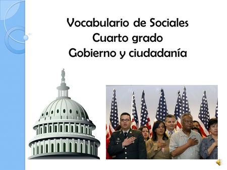 Vocabulario de Sociales