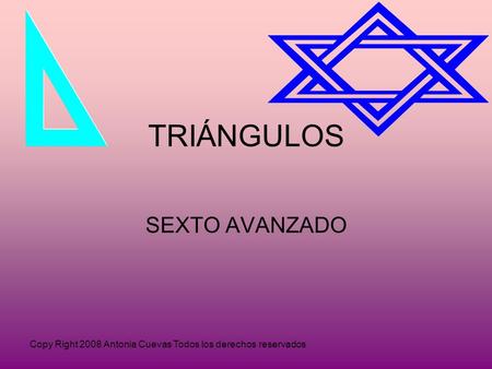 TRIÁNGULOS SEXTO AVANZADO