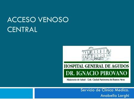Servicio de Clínica Medica. Anabella Larghi