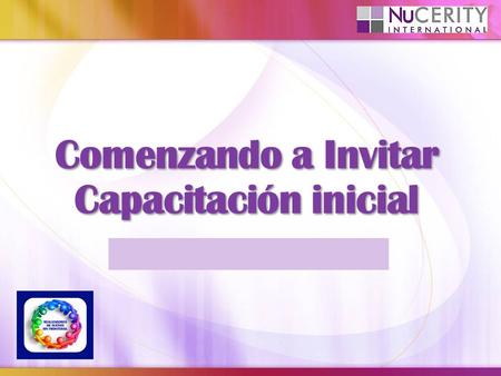 Comenzando a Invitar Capacitación inicial