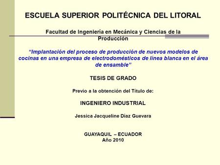 ESCUELA SUPERIOR POLITÉCNICA DEL LITORAL