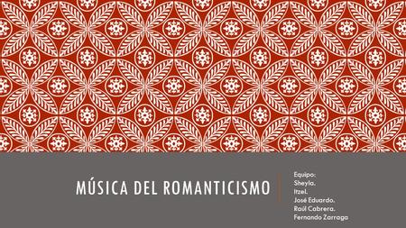 Música del romanticismo