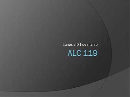 Lunes el 21 de marzo. Bienvenida  Repasar expectaciones.  Introducir preguntas nuevas.