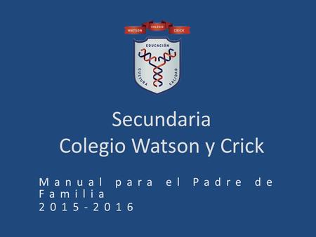 Secundaria Colegio Watson y Crick