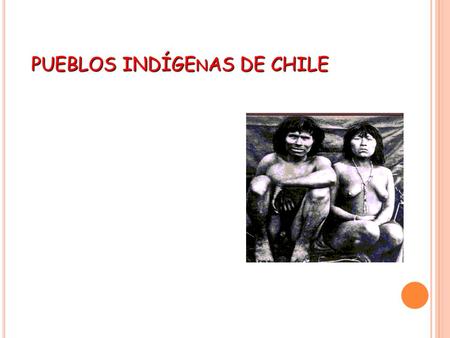PUEBLOS INDÍGEnAS DE CHILE