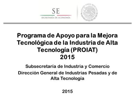 Subsecretaría de Industria y Comercio