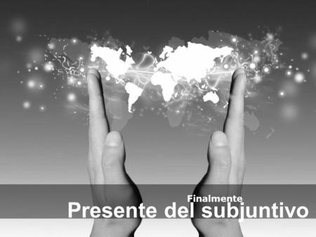 Presente del subjuntivo Finalmente. No hay doctor que _________ No hay dolor que __________ No hay planeta que me eclipse O de tu lado me desvíe Del clamor.