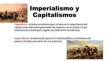 Imperialismo y Capitalismos
