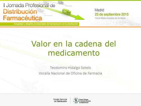 Valor en la cadena del medicamento