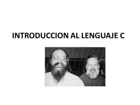 INTRODUCCION AL LENGUAJE C