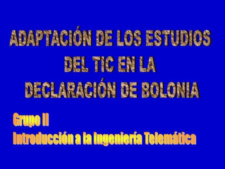 * Diferencias Profesionales y formativas entre Ing. Tec. Informatica y Ing. en Informatica debido evolución TIC y cambios profesionales. * Dificultad.