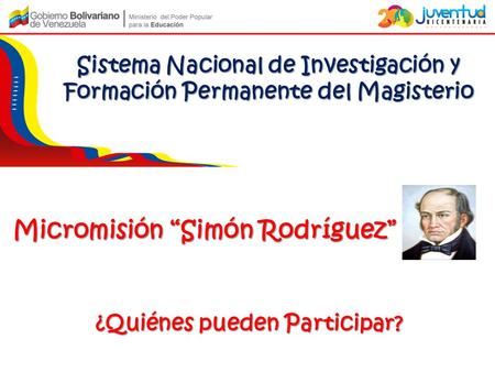 ¿Quiénes pueden Participar?