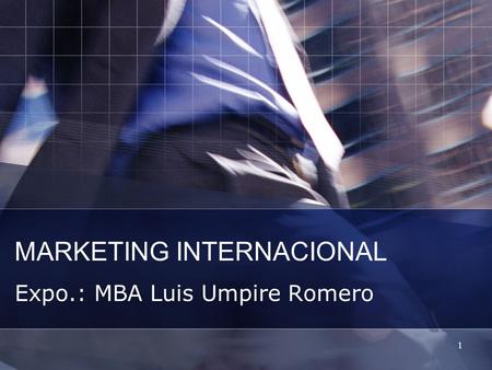 MARKETING INTERNACIONAL