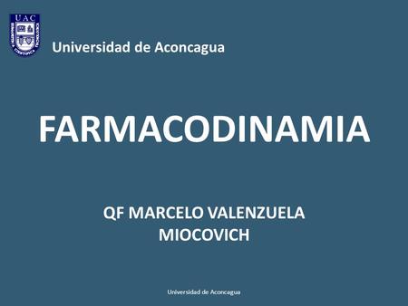 UNIVERSIDAD DE ACONCAGUA QF MARCELO VALENZUELA MIOCOVICH