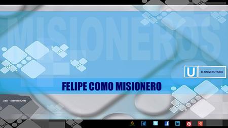 Julio – Setiembre 2015 FELIPE COMO MISIONERO. INTRODUCCION ¿Qué significa “eunuco”? ¿Qué significa “Felipe”? SABERES PREVIOS.