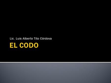 Lic. Luis Alberto Tito Córdova