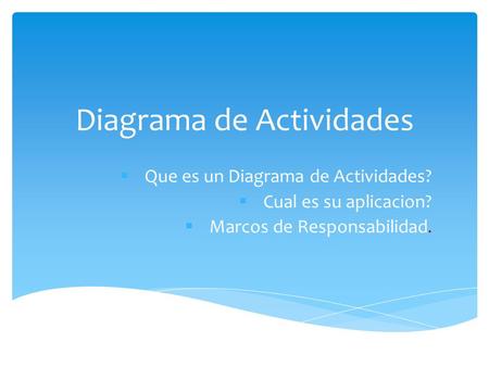 Diagrama de Actividades