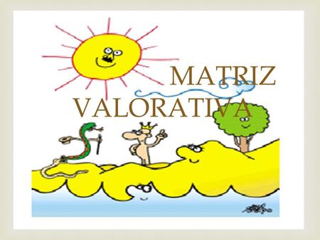 MATRIZ VALORATIVA.