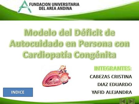 Modelo del Déficit de Autocuidado en Persona con Cardiopatía Congénita