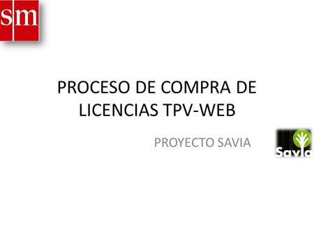 PROCESO DE COMPRA DE LICENCIAS TPV-WEB