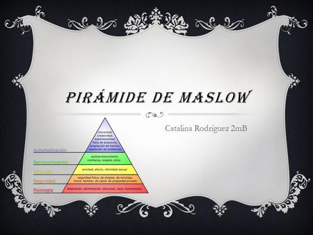 Pirámide de Maslow Catalina Rodríguez 2mB.