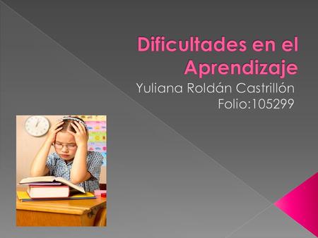 Dificultades en el Aprendizaje