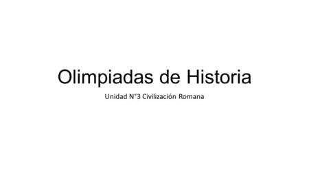 Olimpiadas de Historia