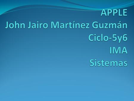 es una empresa multinacional estadounidense que diseña y produce equipos electrónicos y software, con sede en Cupertino (California, Estados Unidos)