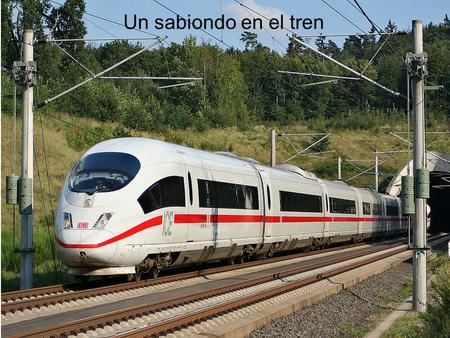 Un sabiondo en el tren EXPOSICIÓN Un joven universitario se sentó en el tren frente a un señor de edad, que estaba rezando el rosario. El muchacho, con.