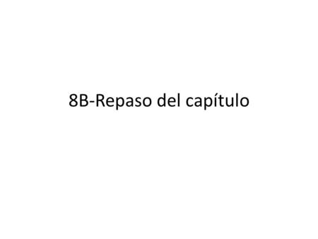8B-Repaso del capítulo. 1. el agricultor-a Farmer 2. el arquitecto-a Architect 3. El cientifico-a Scientist 4. el diseñador-a Designer 5. el ingeniero.