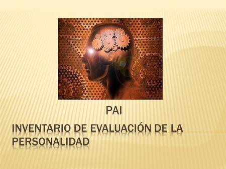 Inventario de evaluación de la personalidad