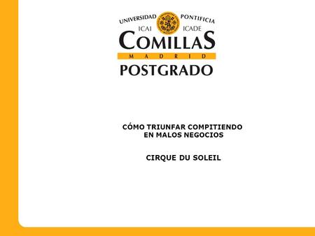 CÓMO TRIUNFAR COMPITIENDO EN MALOS NEGOCIOS