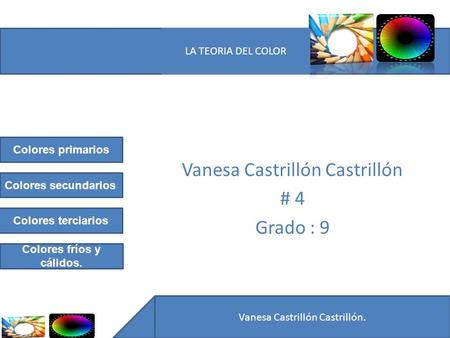 Vanesa Castrillón Castrillón # 4 Grado : 9